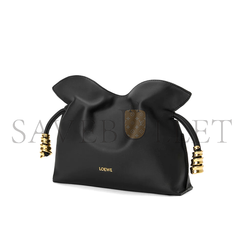 L0ew* MINI COIL FLAMENCO CLUTCH IN NAPPA CALFSKIN A411FC2XAS (23.9*18*9cm)